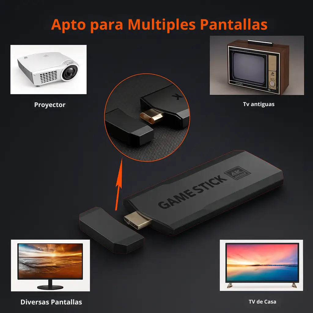 Consola Video Juego Retro Game Stick X2 4K – 128GB